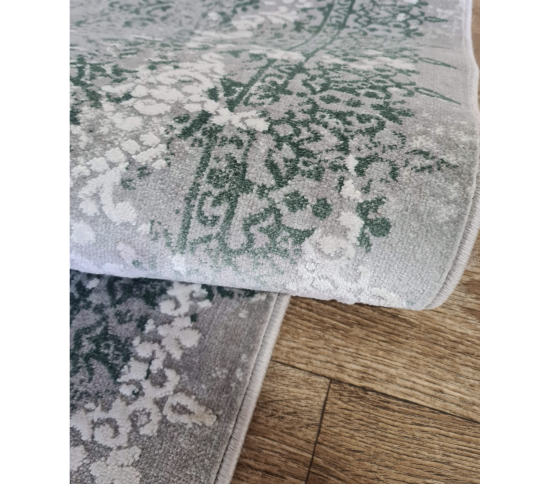 Синтетический ковер Deep ocean 146JA L.GREY / GREEN Купить в интернет магазине ДомоМода фото 3 Синтетический ковер Deep ocean 146JA L.GREY / GREEN - высокое качество по лучшей цене в Украине изображение 3.